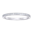 925 Sterling Silver Womens Round 0.12ct Moissanite Eternity Band Ring Size 9 - SLV-145166