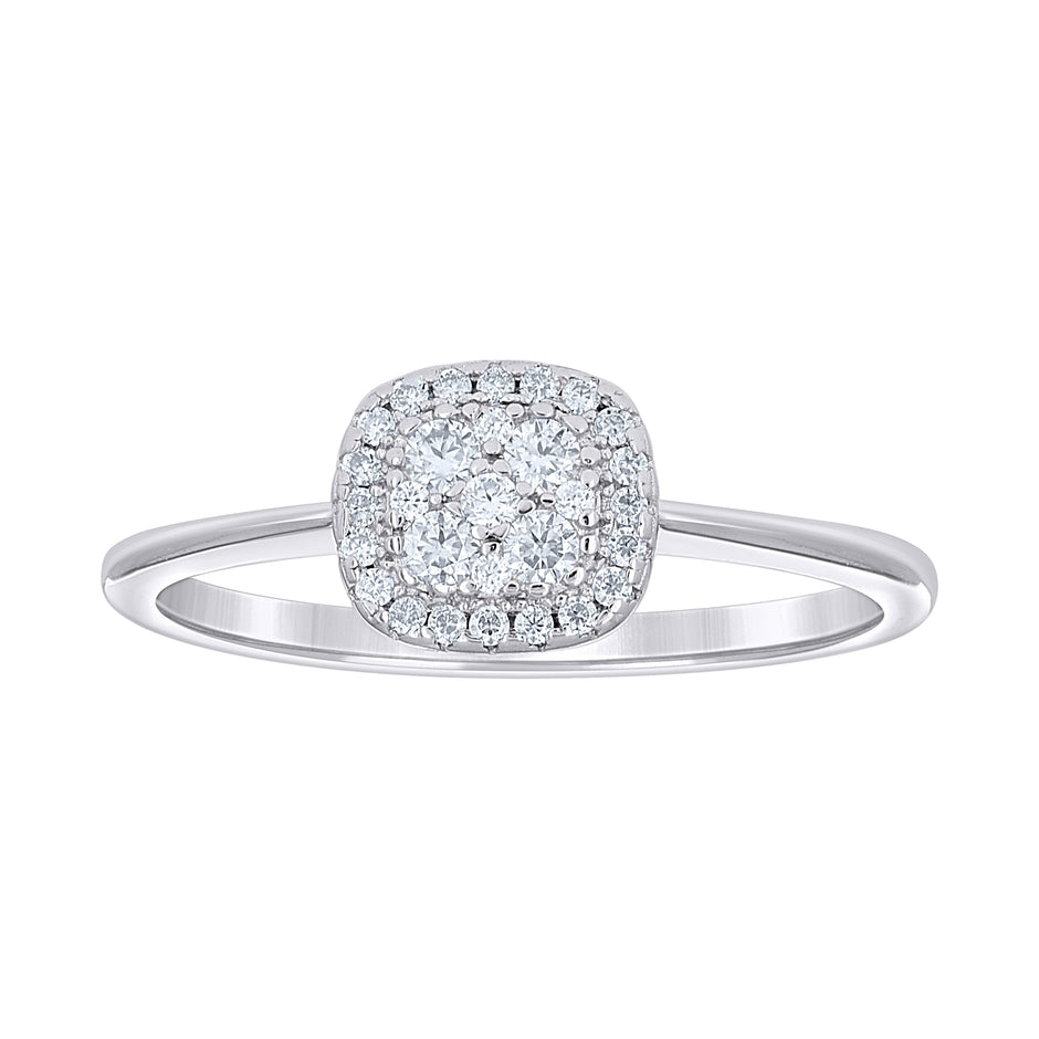 925 Sterling Silver Womens Round 0.28ct Moissanite Eternity Band Ring Size 7 - SLV-145174