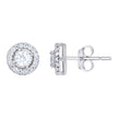 925 Sterling Silver Unisex 0.59ct Moissanite Fashion Stud Earrings