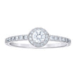 925 Sterling Silver Womens Round 0.59ct Moissanite Heart Engagement Ring Size 5