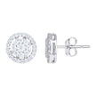 925 Sterling Silver Womens 0.61ct Moissanite Fashion Stud Earrings