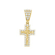 10K Gold Cz Nugget Pendant