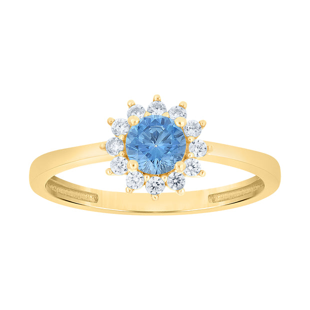 10Kt Gold Cz Ring