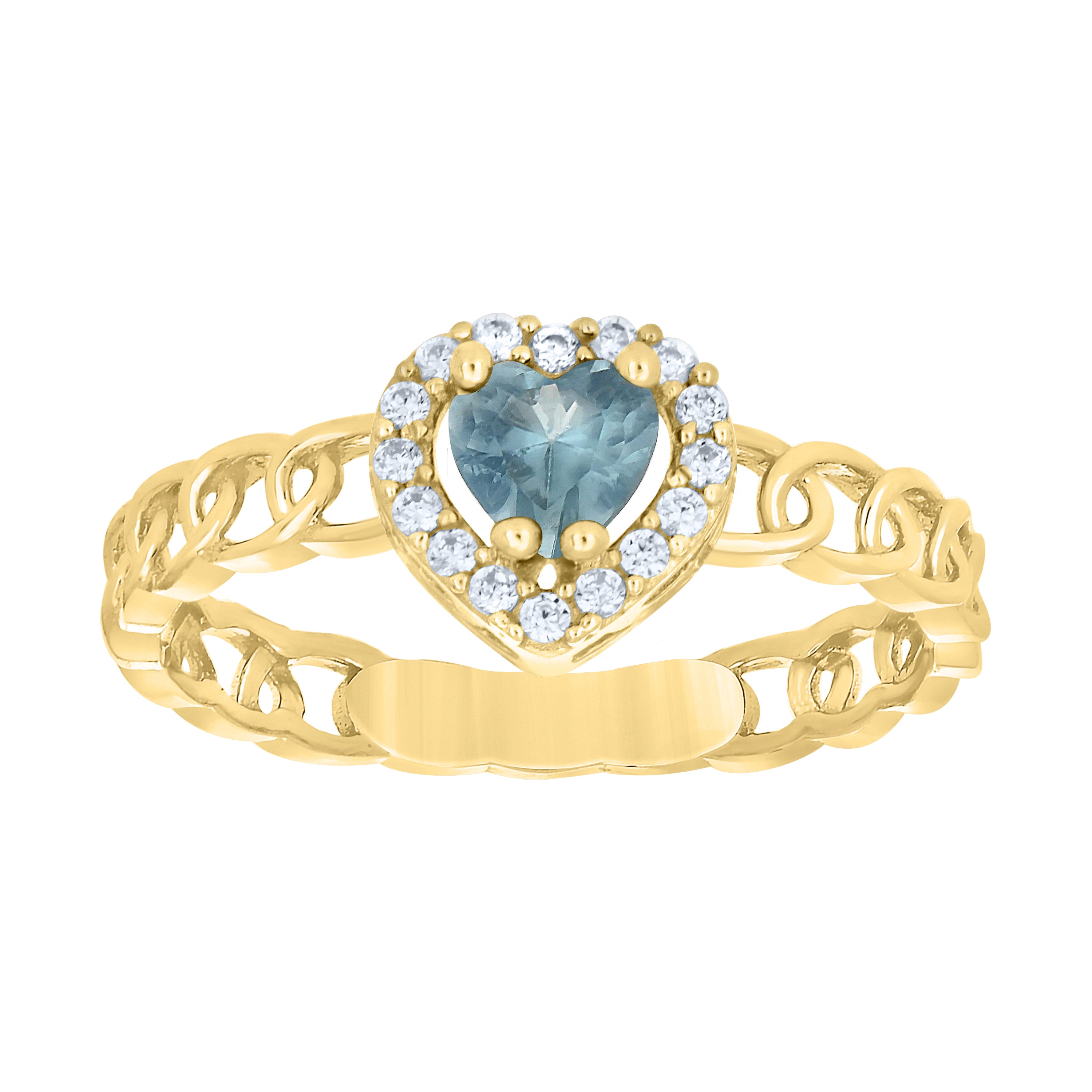 10Kt Gold Cz Ring