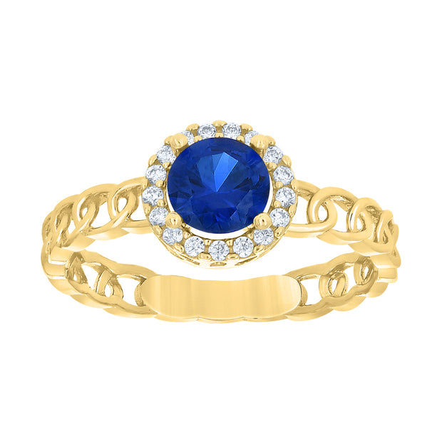 10Kt Gold Cz Ring