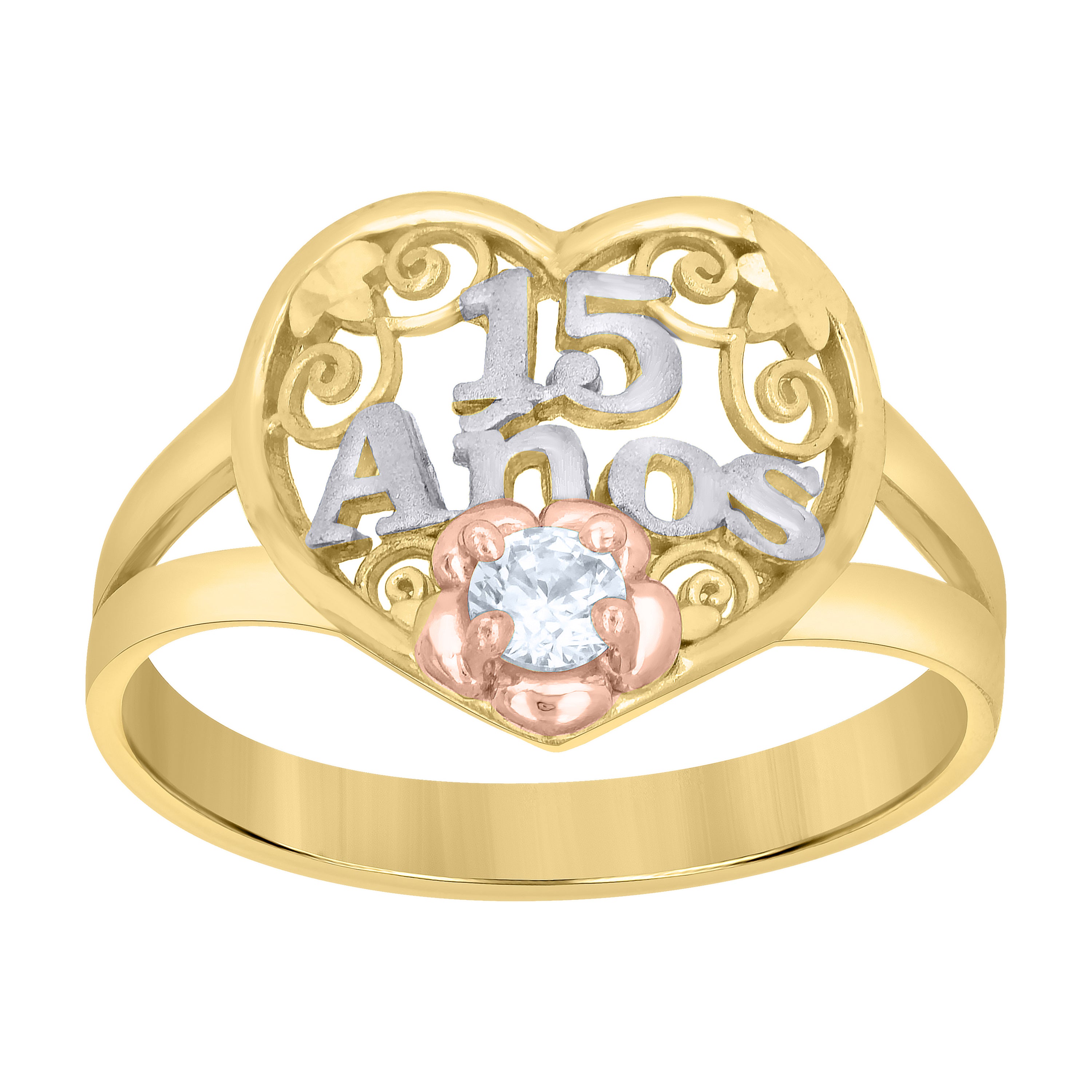 10Kt Gold Cz Ring