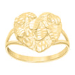 10Kt Gold Heart Nugget Ring