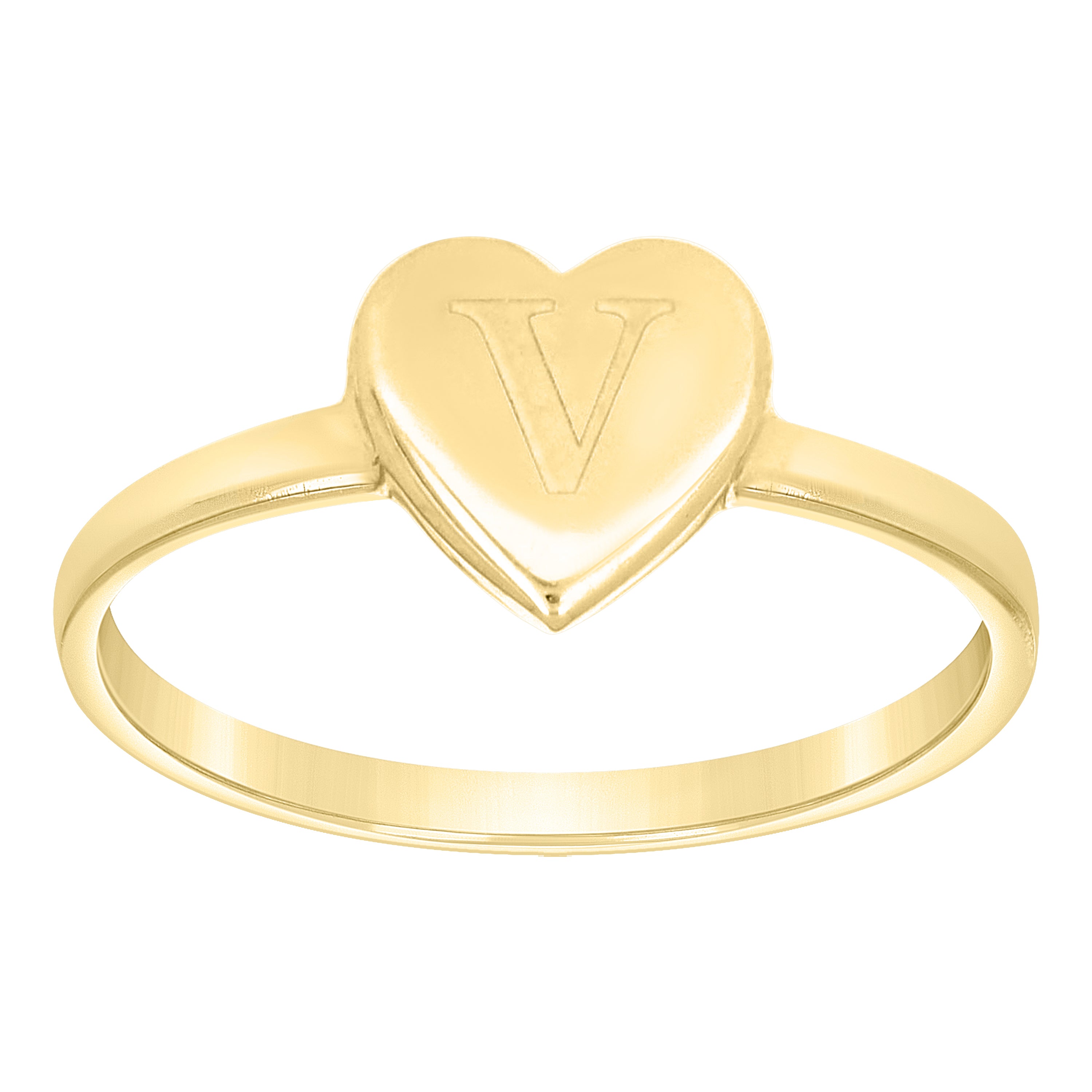 10Kt Gold Ring Letter 
