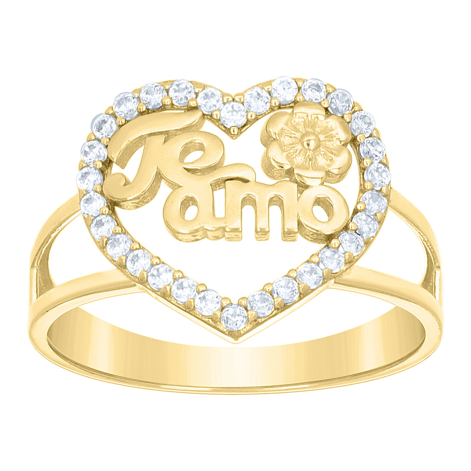 10Kt Gold Cz Ring