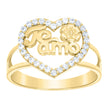 10Kt Gold Cz Ring