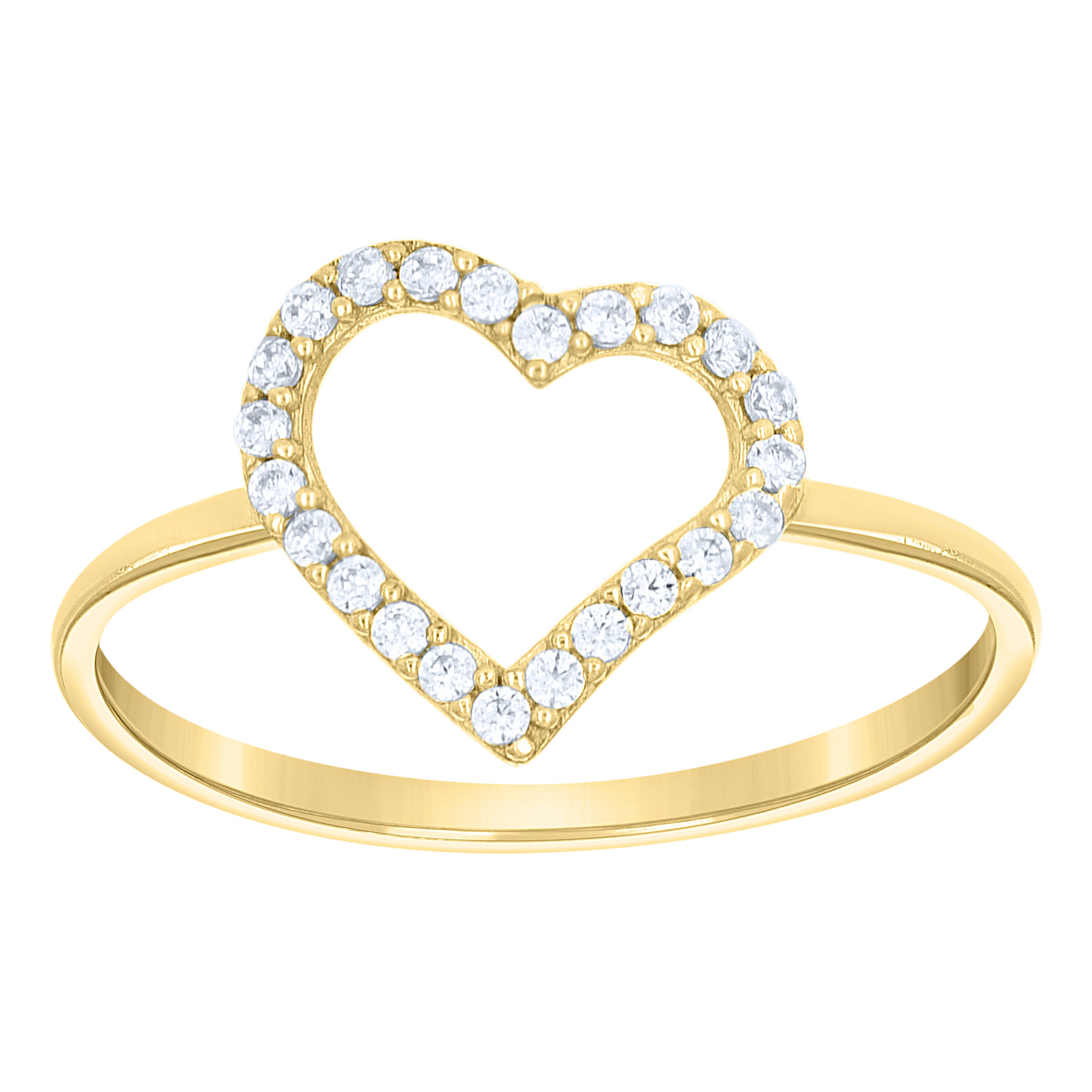 10Kt Gold Cz Ring