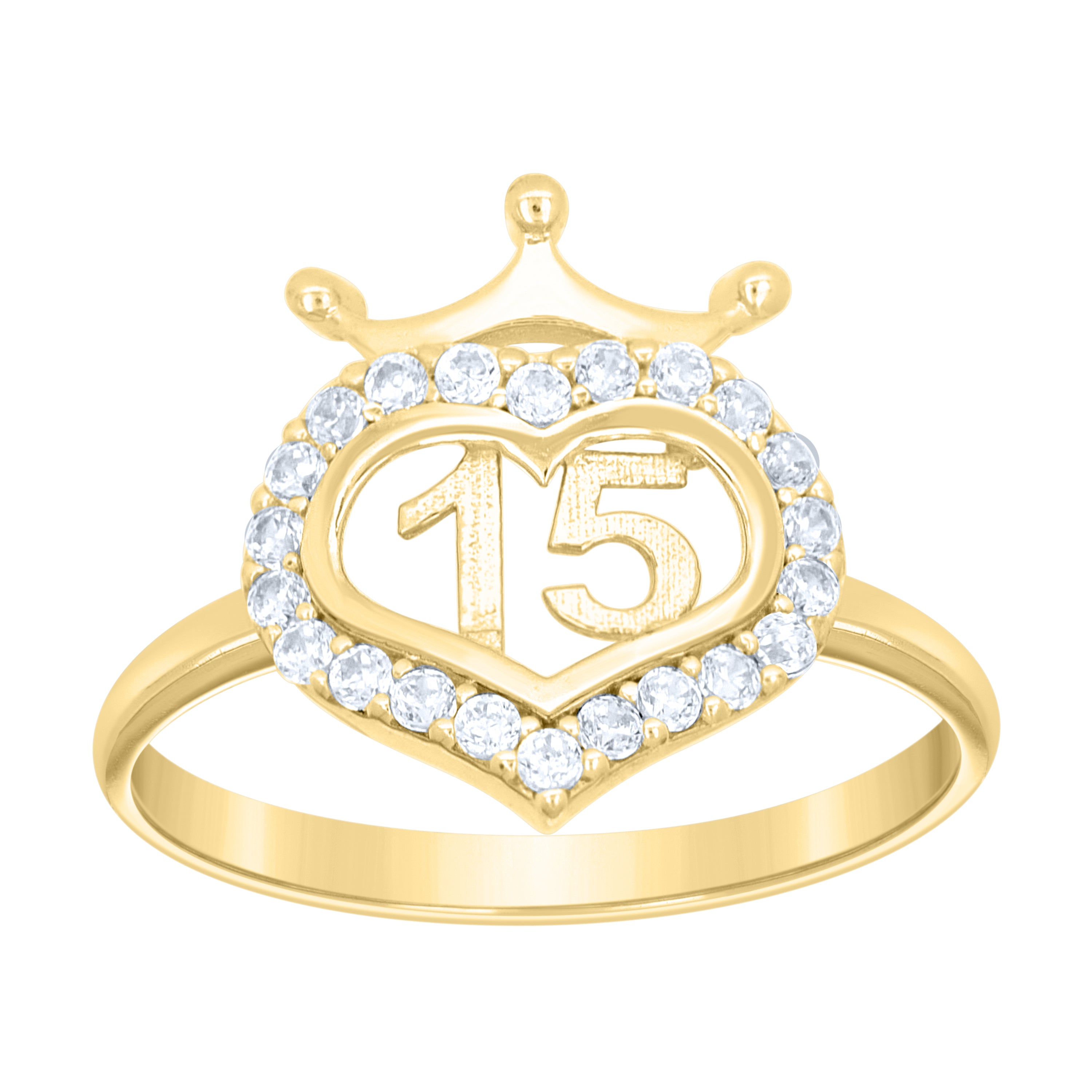 10Kt Gold Cz Ring