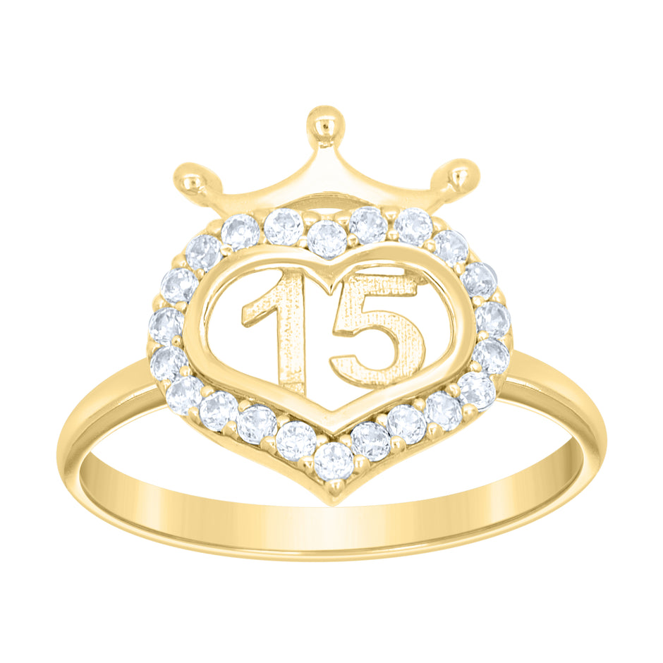 10Kt Gold Cz Ring