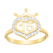 10Kt Gold Cz Ring