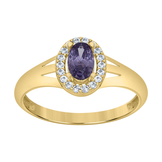 10Kt Gold Cz Ring