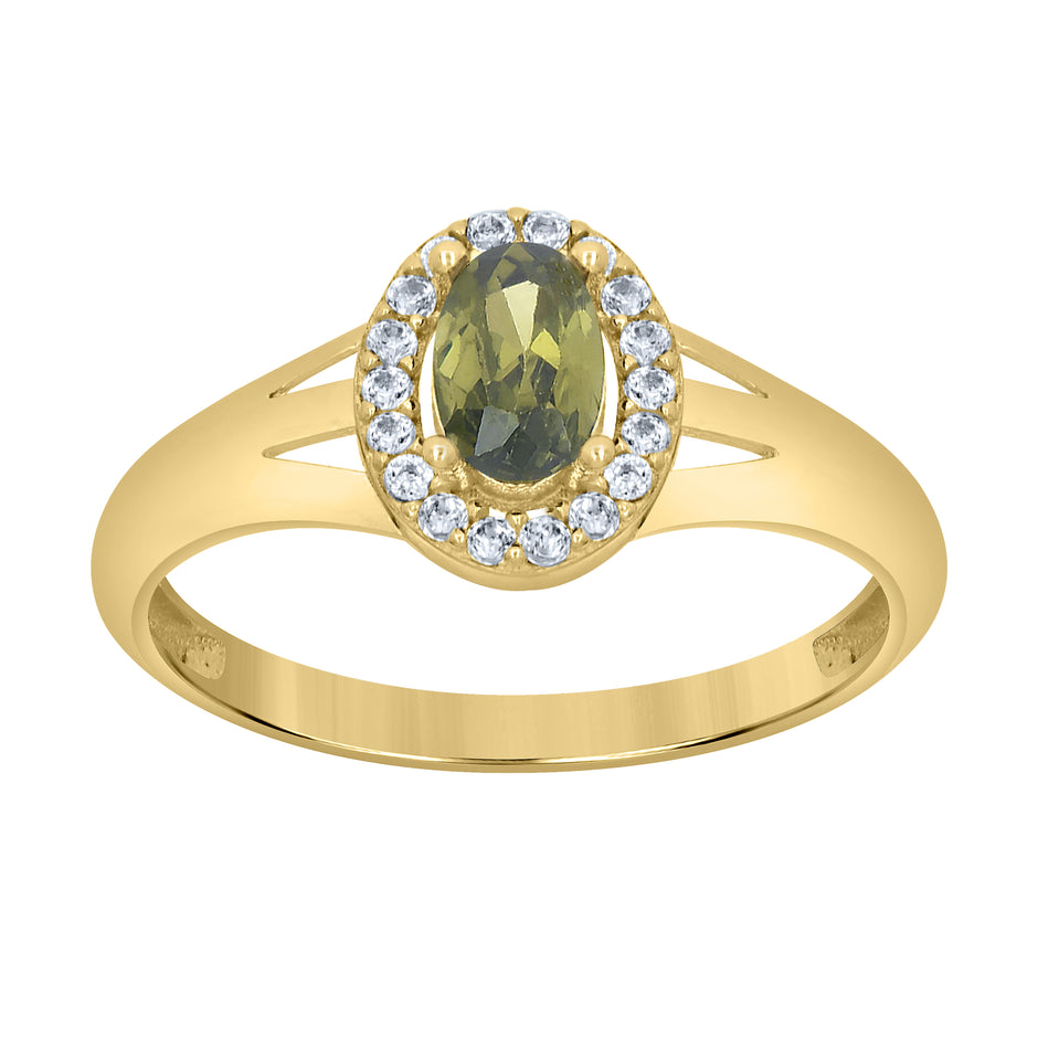 10Kt Gold Cz Ring