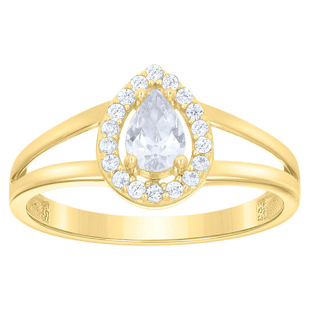 10Kt Gold Cz Ring