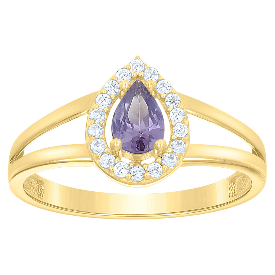 10Kt Gold Cz Ring