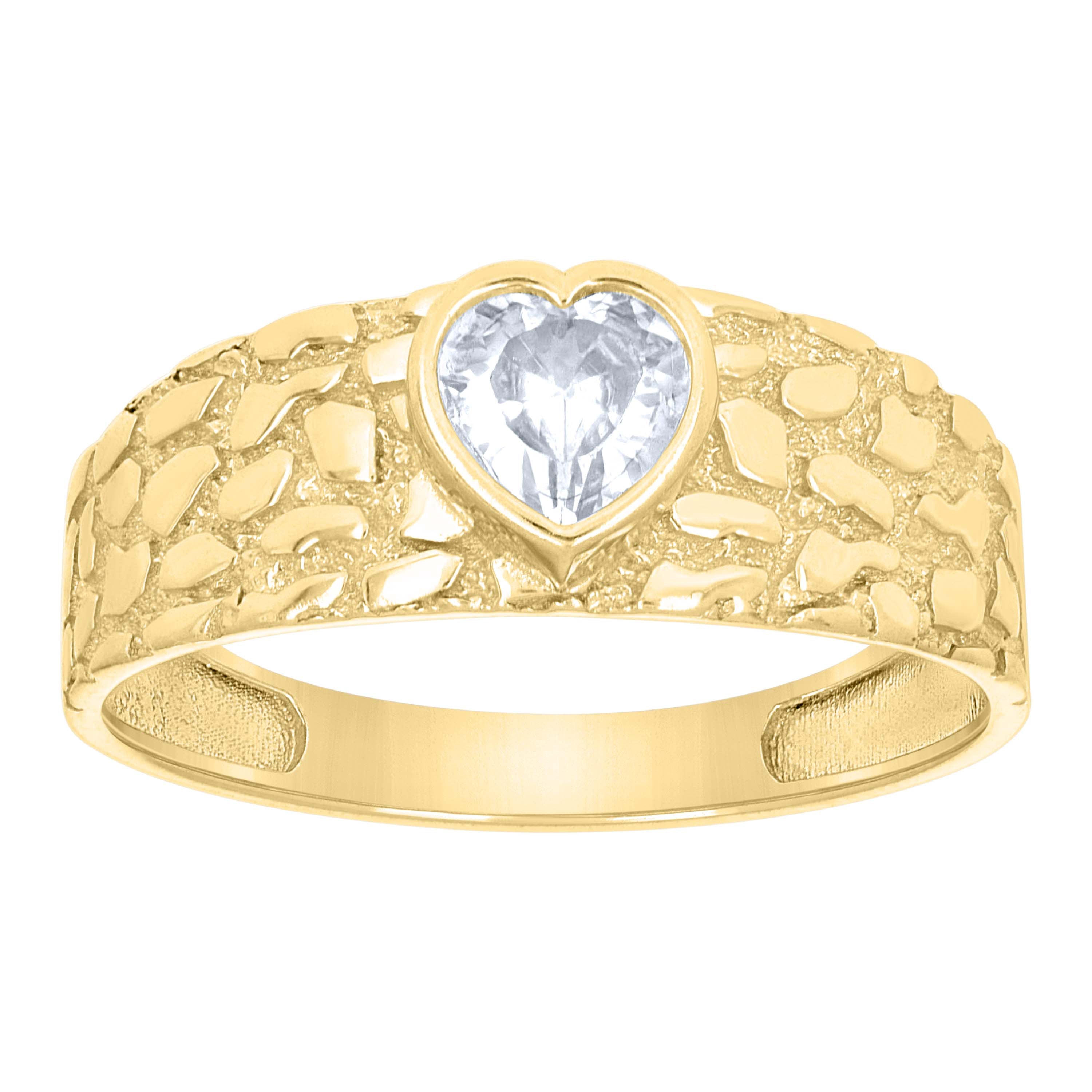 10Kt Gold Cz Ring