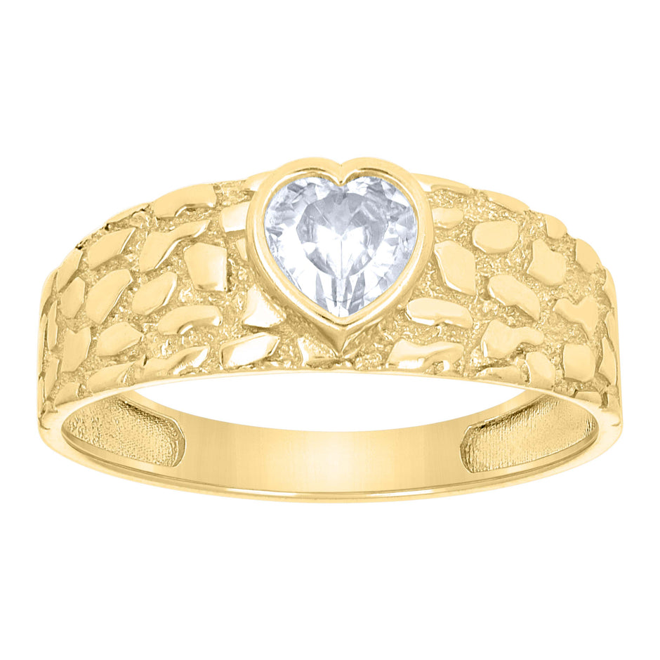 10Kt Gold Cz Ring