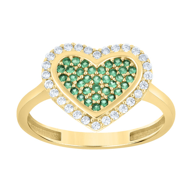 14Kt Gold Cz Ring