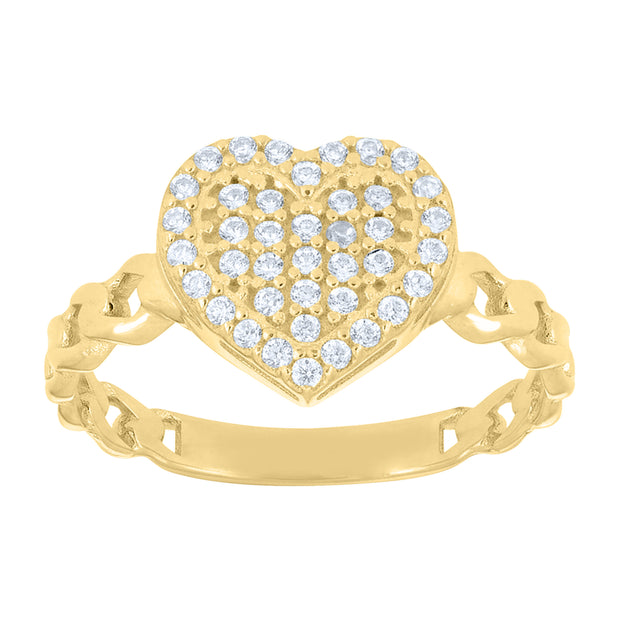 14Kt Gold Cz Ring