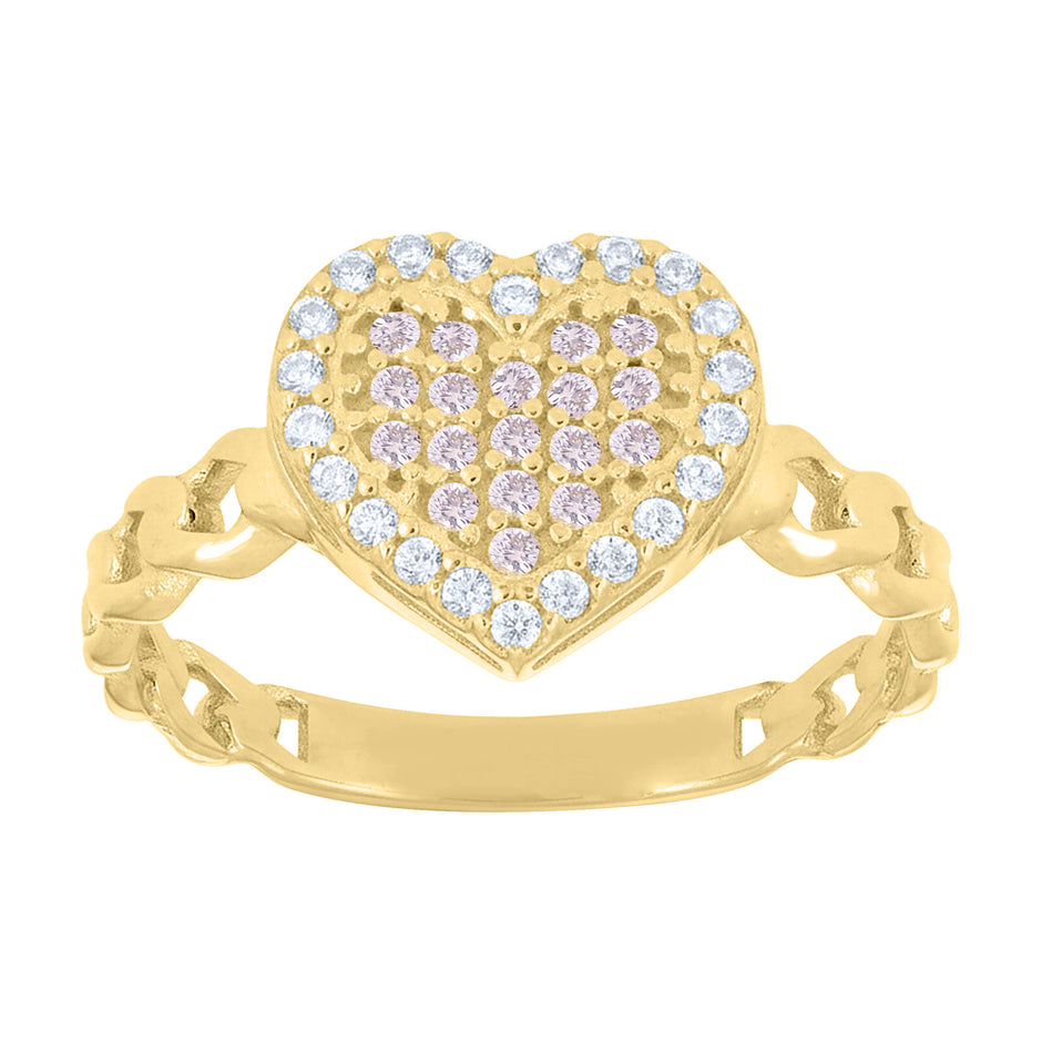 14Kt Gold Cz Ring