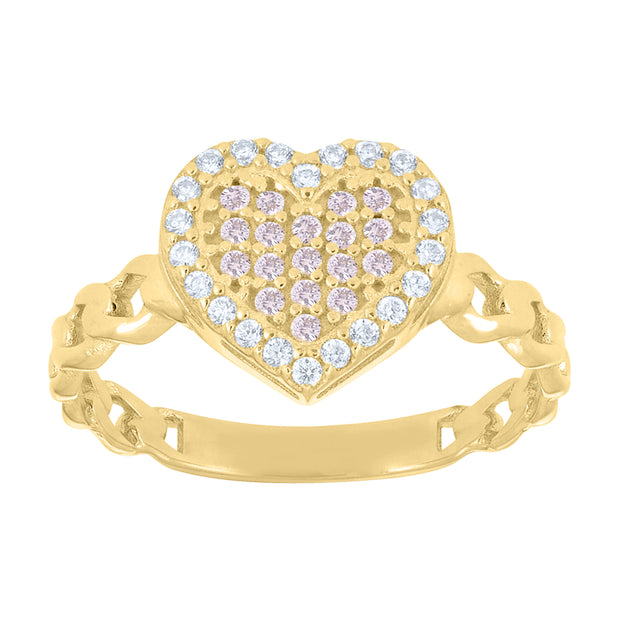 14Kt Gold Cz Ring