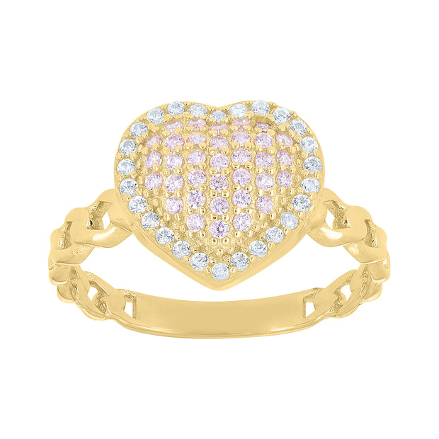 14Kt Gold Cz Ring