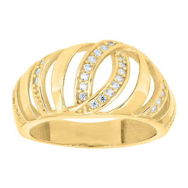 14Kt Gold Cz Ring