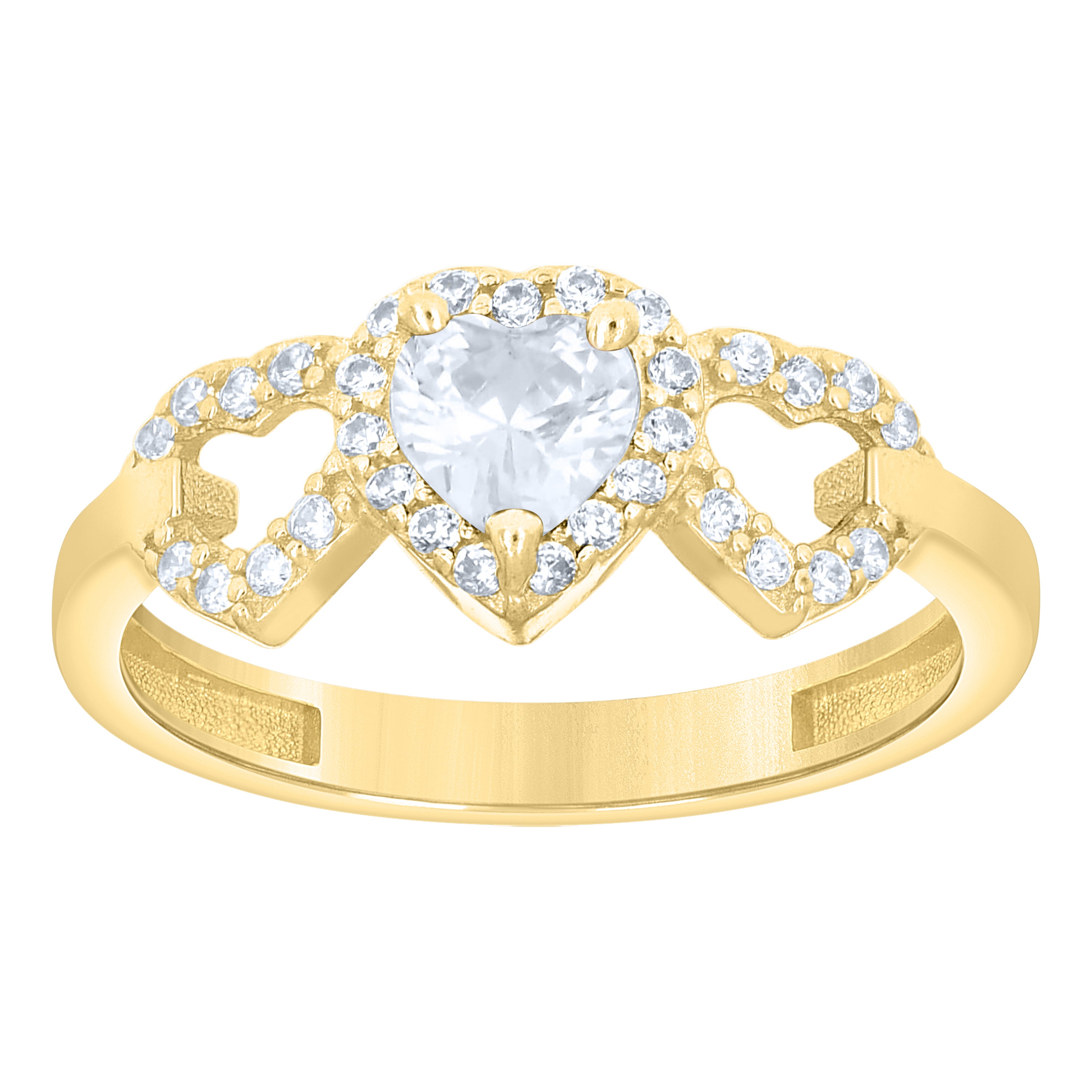 14Kt Gold Cz Ring