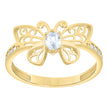 14Kt Gold Cz Ring