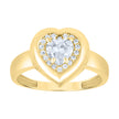 14Kt Gold Cz Ring