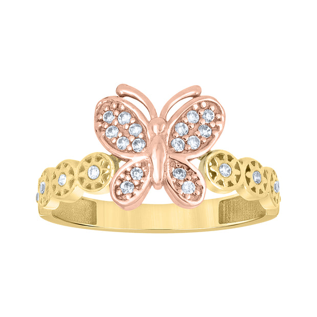 10Kt Gold Cz Ring