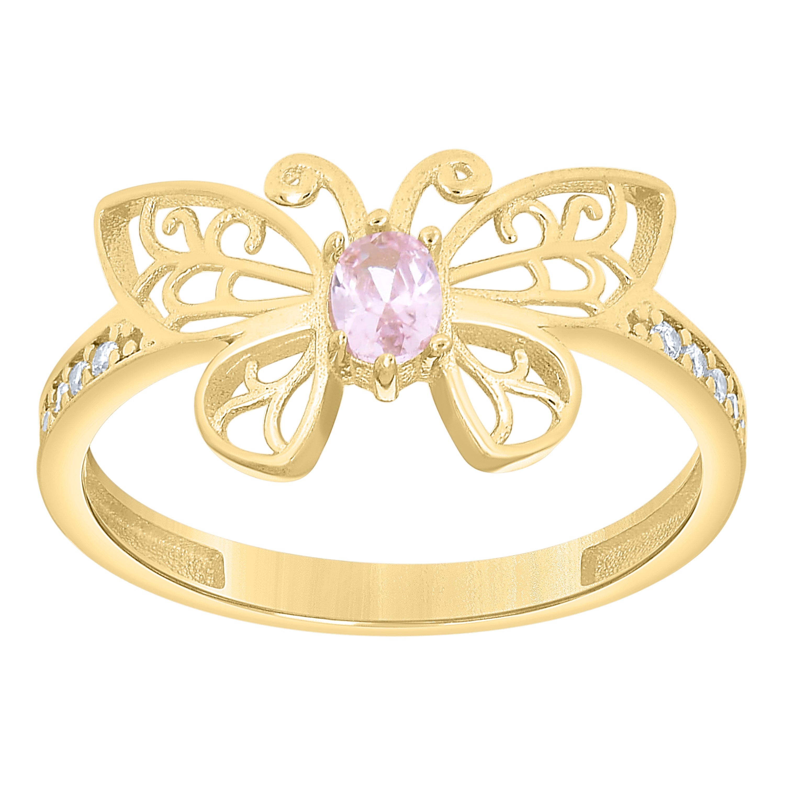 10Kt Gold Cz Ring