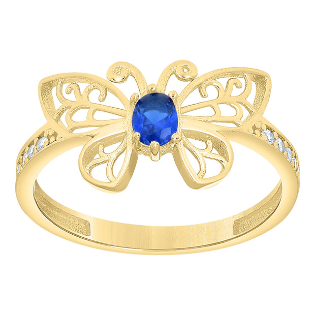 10Kt Gold Cz Ring