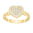 10Kt Gold Cz Ring