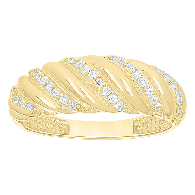 10Kt Gold Cz Ring