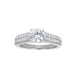 925 Sterling Silver Womens Cubic Zirconia Size-7 Round Center Stone Bridal Wedding Anniversary Engagement Ring Band - SLV-25668