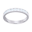 925 Sterling Silver Womens Cubic Zirconia Size-8 Bridal Wedding Anniversary Engagement Ring Band - SLV-32300
