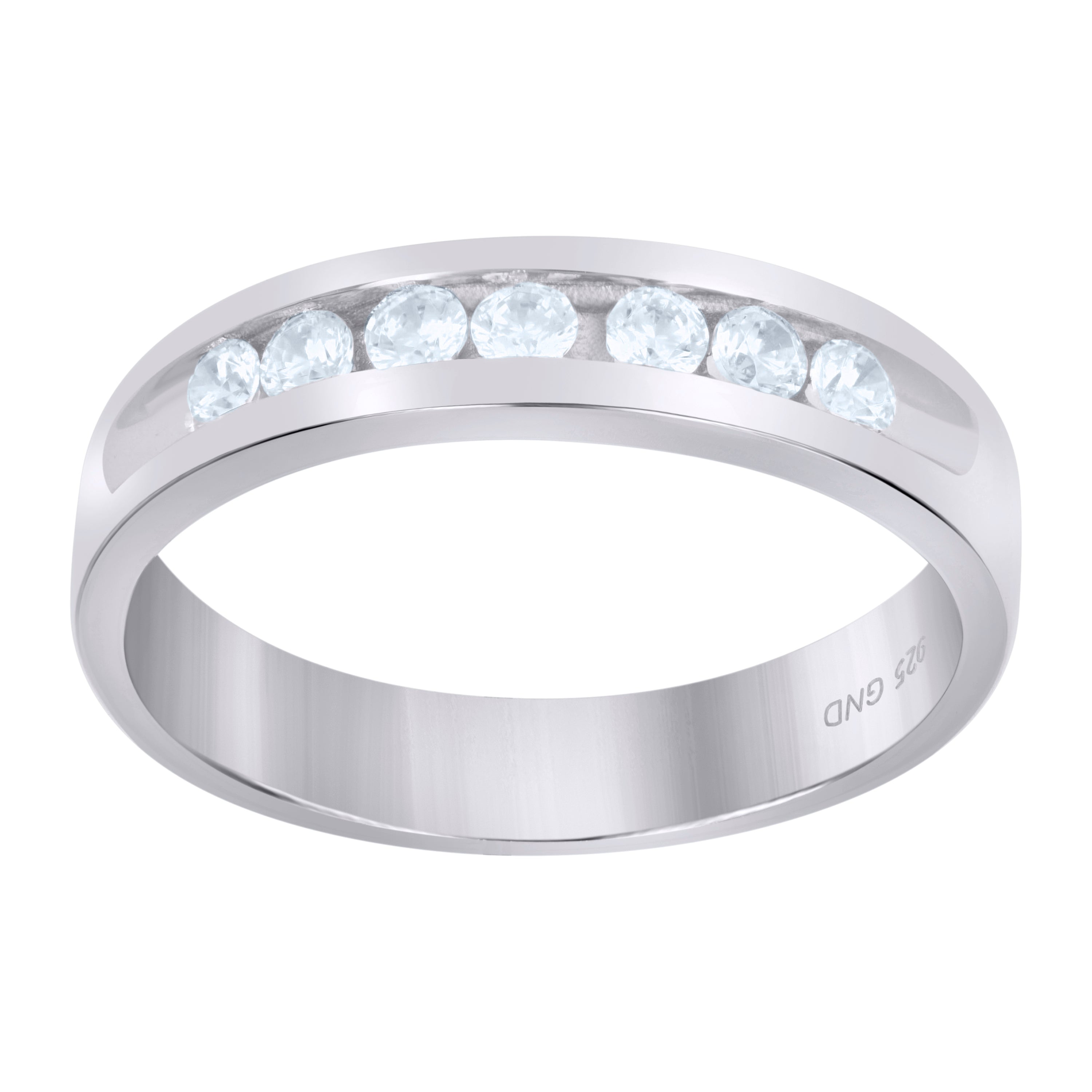 925 Sterling Silver Womens Cubic Zirconia Size-9 Round Center Stones Bridal Wedding Anniversary Engagement Ring Band - SLV-32274