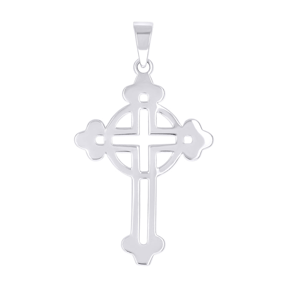 925 Sterling Silver Unisex Cross Religious Charm Pendant