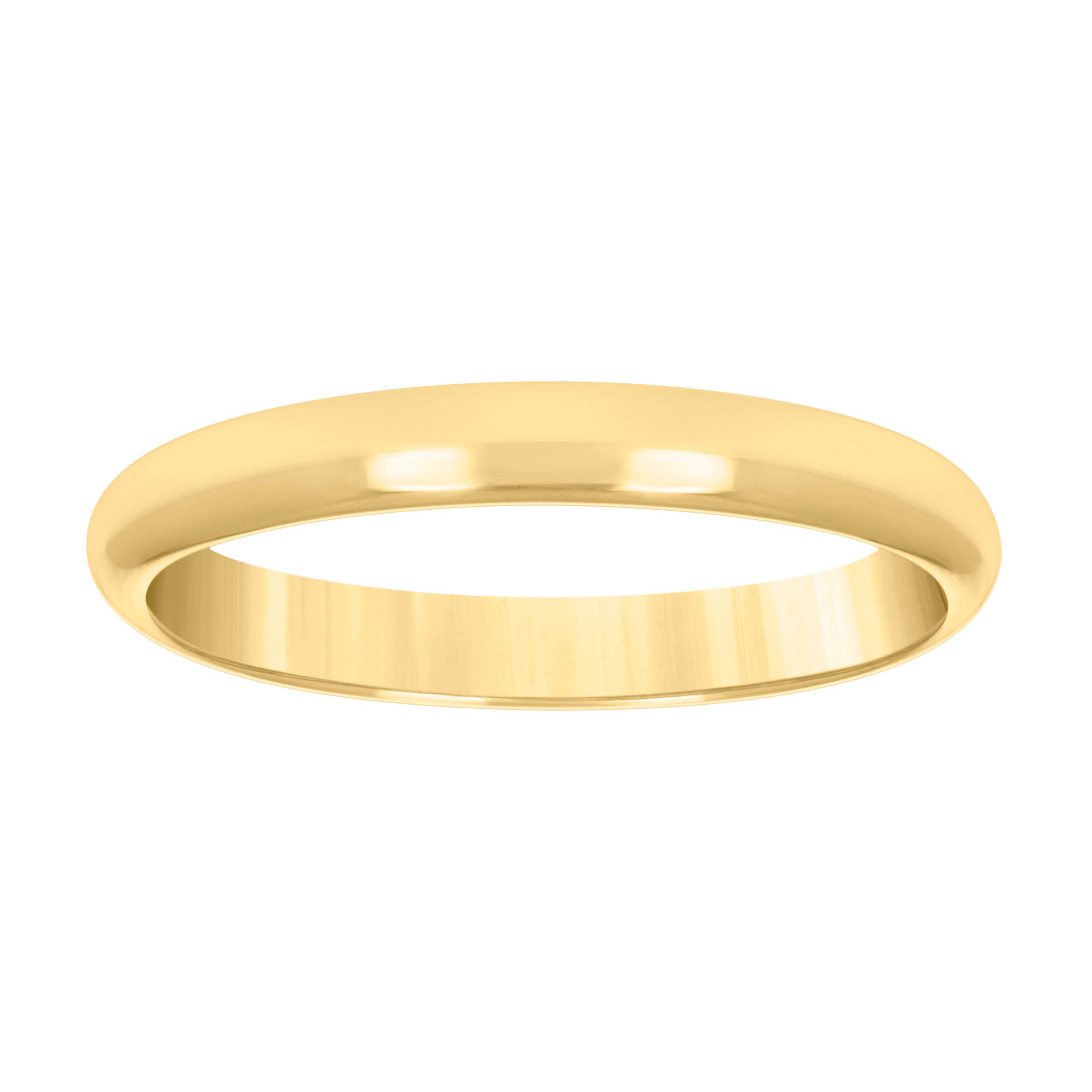 10kt Yellow Gold Unisex 3mm Regular-Fit Wedding Band Ring Size 12 - SLV-40474