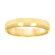 10kt Yellow Gold Unisex 4mm Regular-Fit Wedding Band Ring Size 5