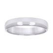 10kt White Gold Unisex 4mm Regular-Fit Wedding Band Ring Size 10 - SLV-40488