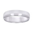 10kt White Gold Unisex 6mm Regular-Fit Wedding Band Ring Size 6 - SLV-40498