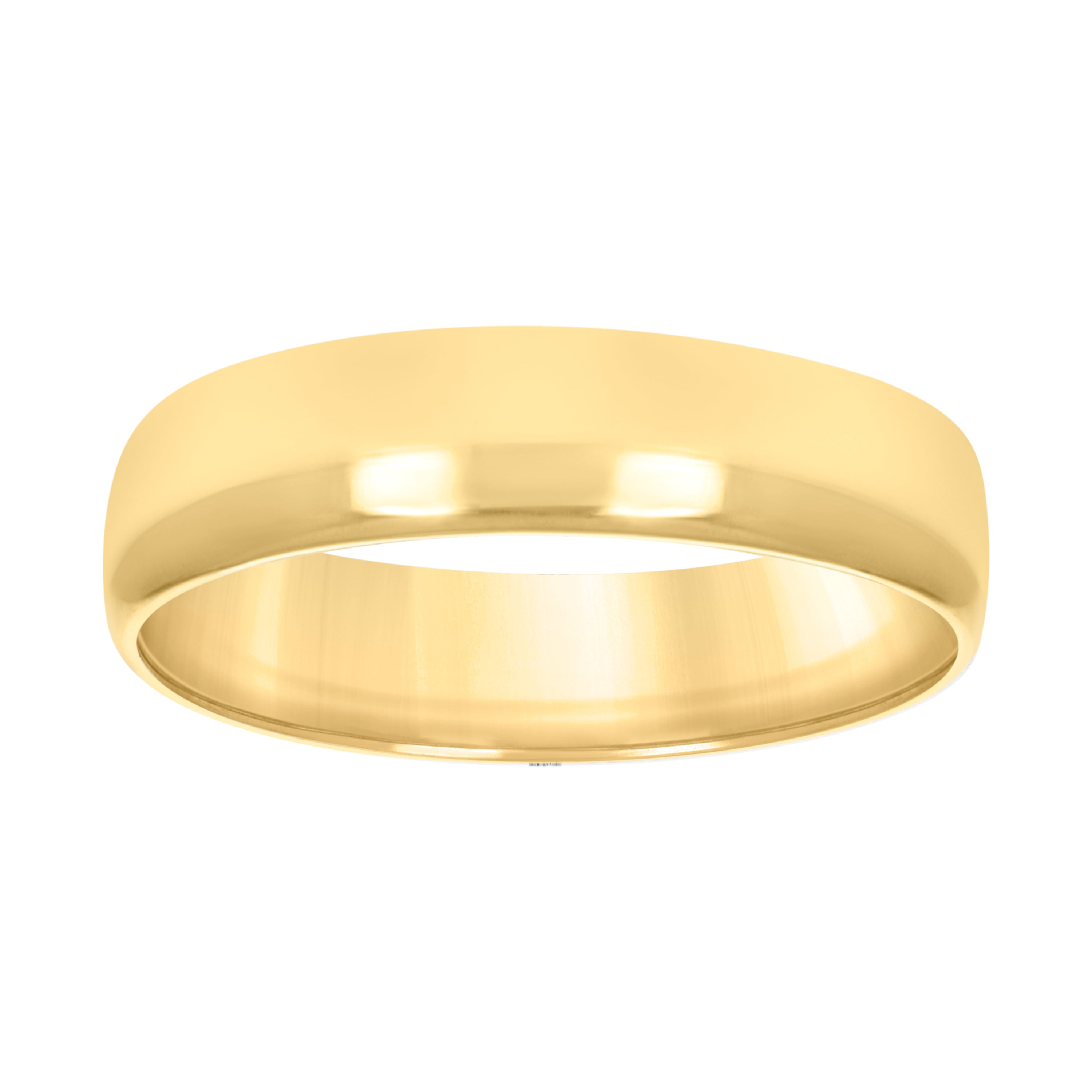 10kt Yellow Gold Unisex 6mm Regular-Fit Wedding Band Ring Size 8 - SLV-40505