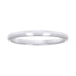 10kt White Gold Unisex 2mm Comfort-Fit Wedding Band Ring Size 6