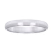 10kt White Gold Unisex 3mm Comfort-Fit Wedding Band Ring Size 6 - SLV-40596