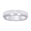 10kt White Gold Unisex 5mm Comfort-Fit Wedding Band Ring Size 6 - SLV-40630